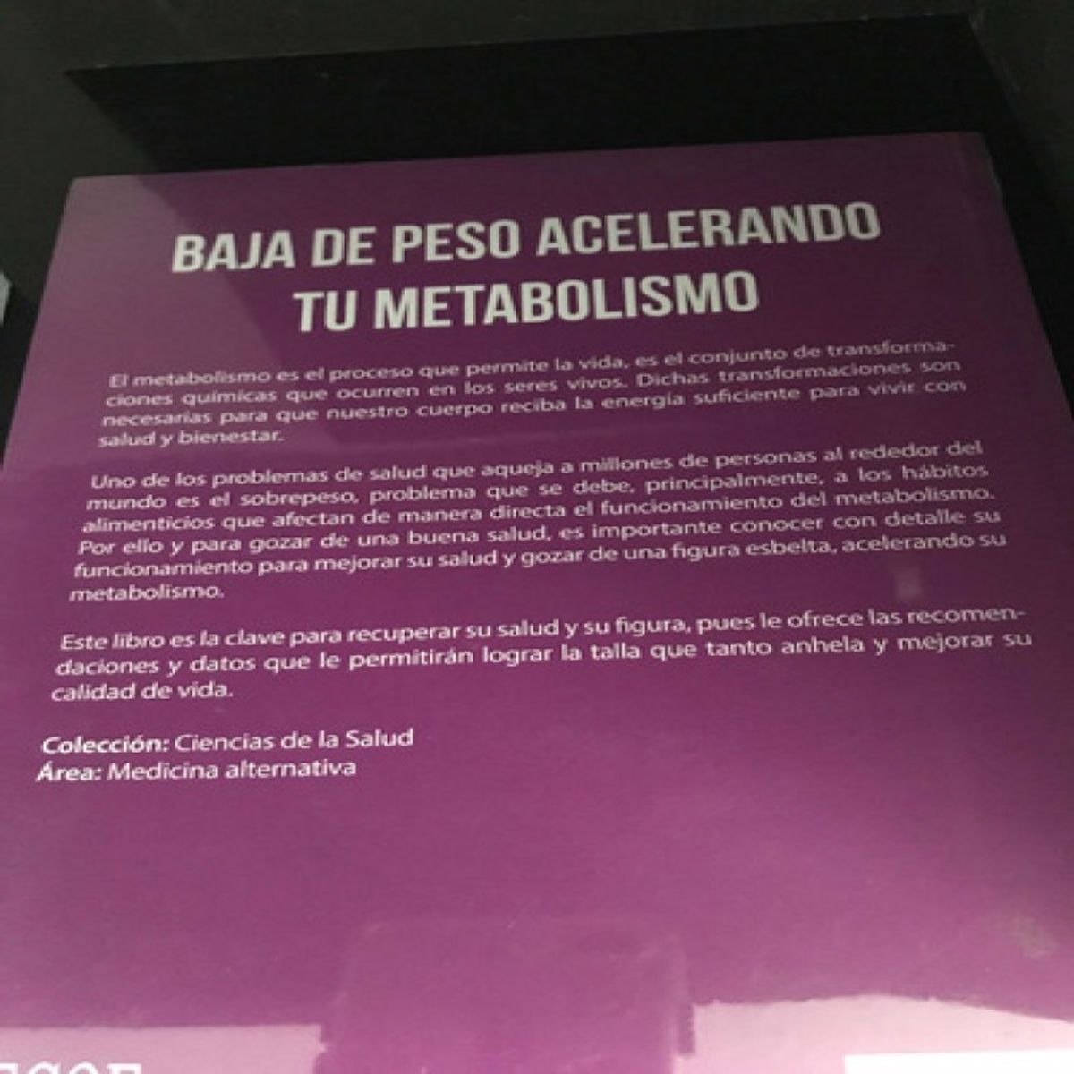 GENERICO - Baja De Peso Acelerando Tu Metabolismo De David Ludwig
