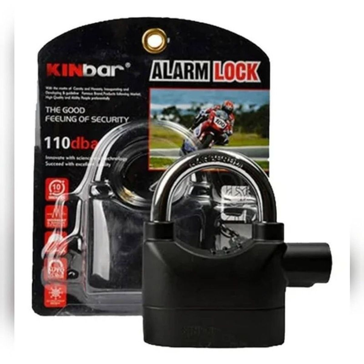 MOVI - Candado Antirrobo con Alarma 110dB Impermeable