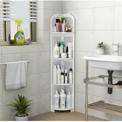 GENERICO - Estante Esquinero De Baño Organizador Esquinero De 4 Niveles.