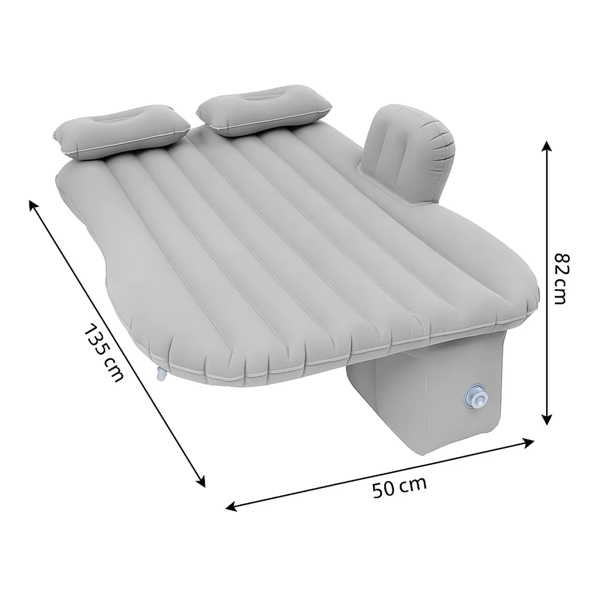 MOVI - Colchón Inflable para Autos con Almohadas e Inflador