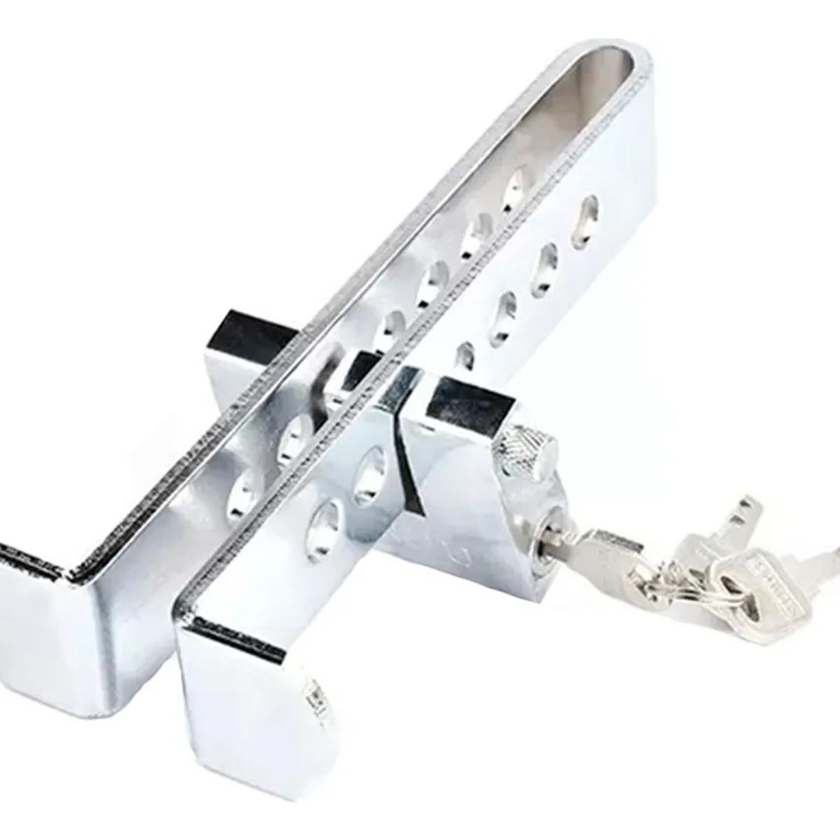 GENERICO - Traba Pedal + Candado + Llaves Seguridad Auto Seguridad