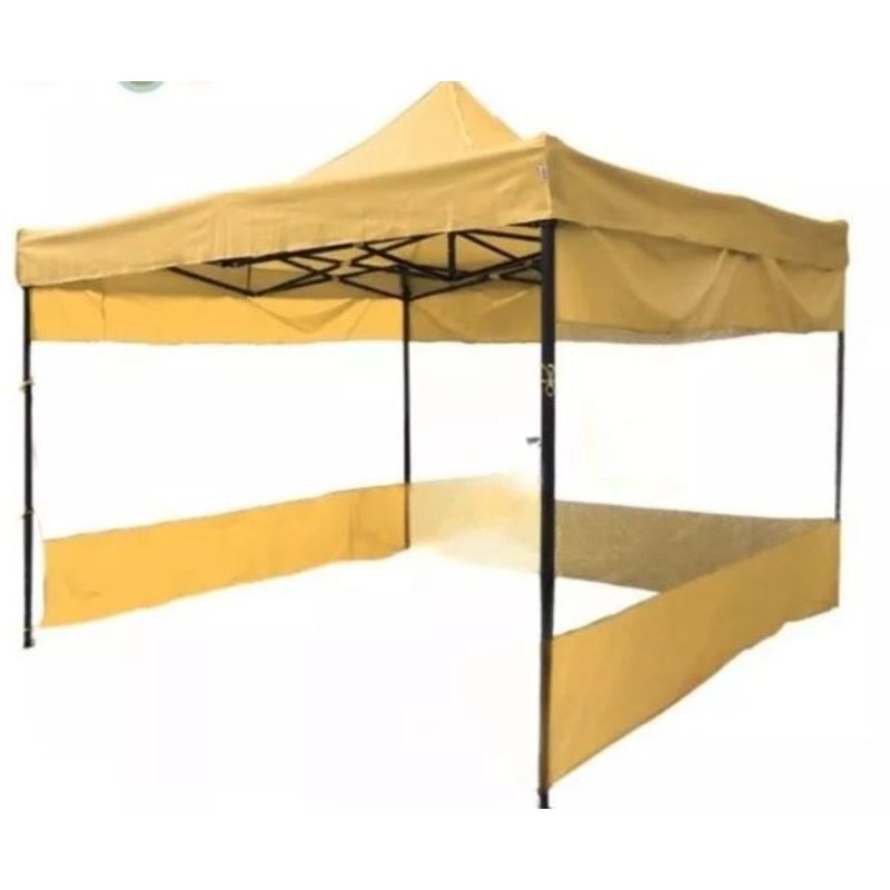 GENERICO - Toldo Completo Paredes y Carpa Transparente 3x3 Beige