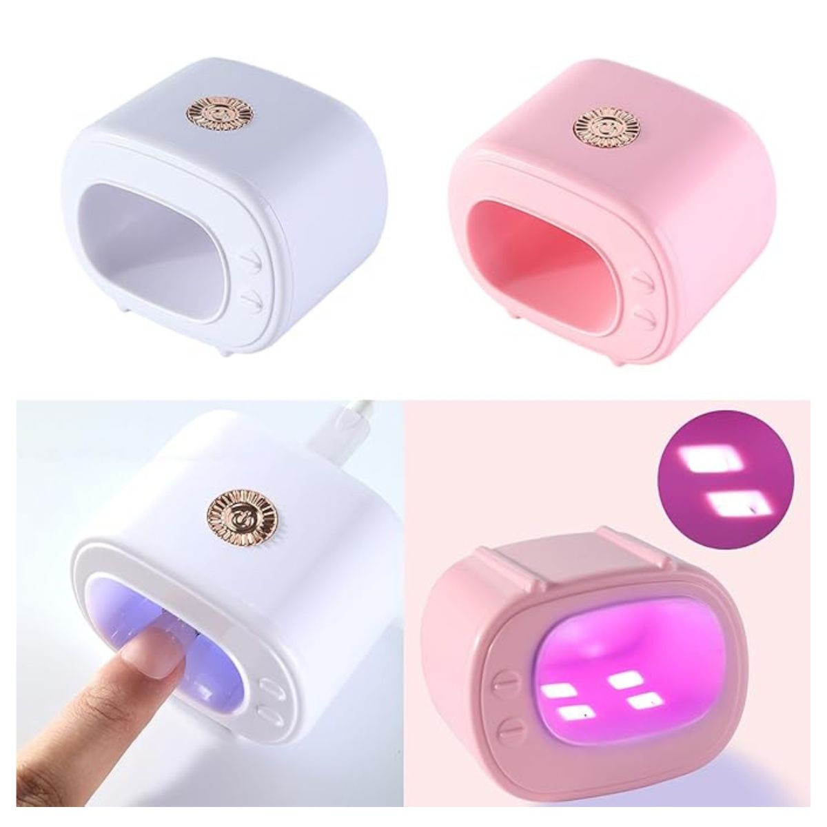 GENERICO - Lámpara de Uñas Mini TV UV LED