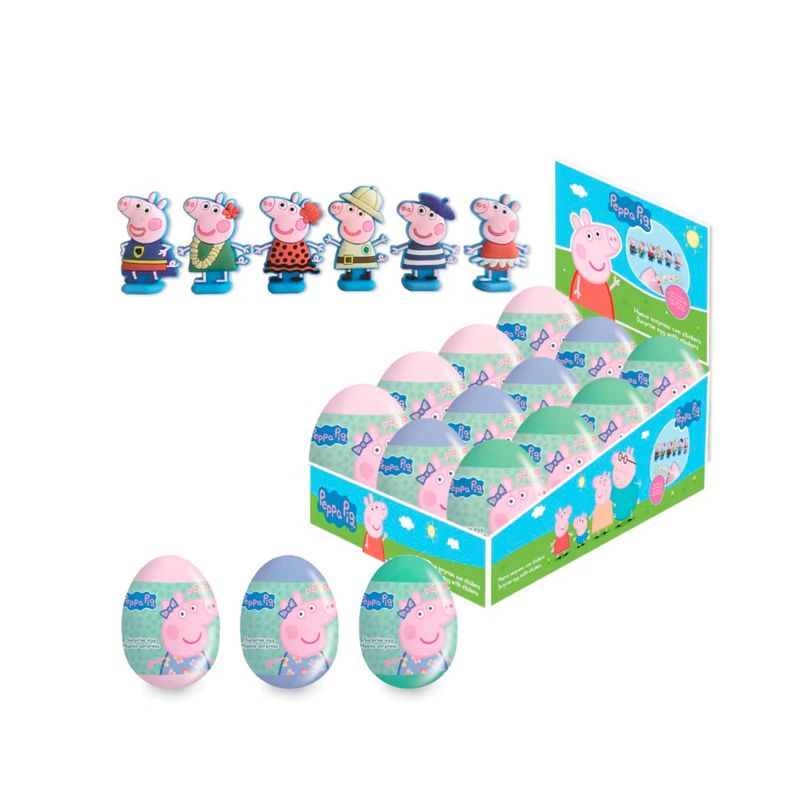 BRICKELL ACCESORIES - Huevos sorpresa Peppa Pig 12 Unidades