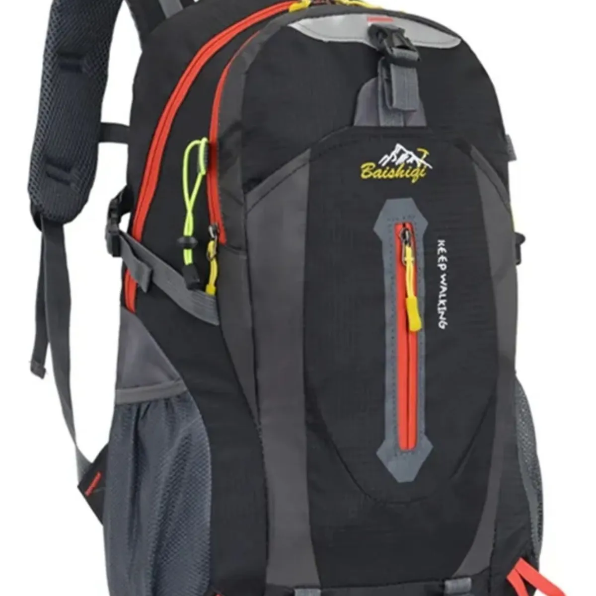 GENERICO - Mochila Negra Tracking Deporte 35 Litros Impermeable