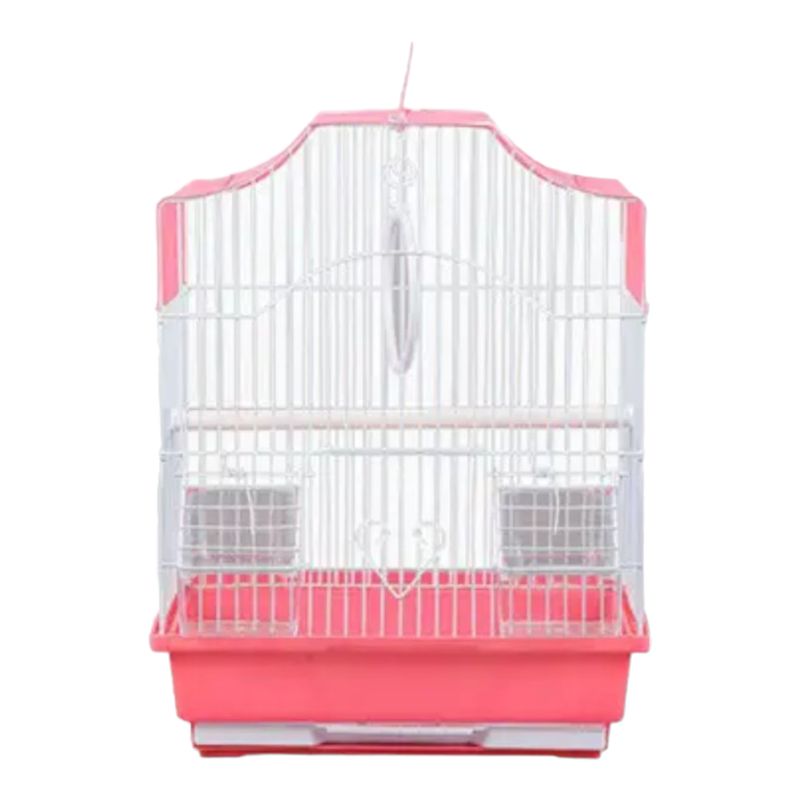 GENERICO - JAULA PARA  AVES PEQUEÑAS MOD 102 ROSADO