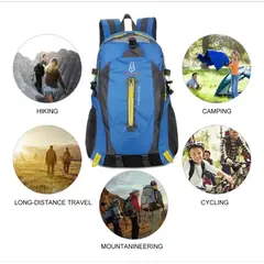 GENERICO - Mochila Celeste Tracking Deporte 35 Litros Impermeable