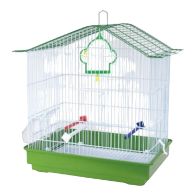 GENERICO - JAULA PARA  AVES PEQUEÑAS  181 VERDE