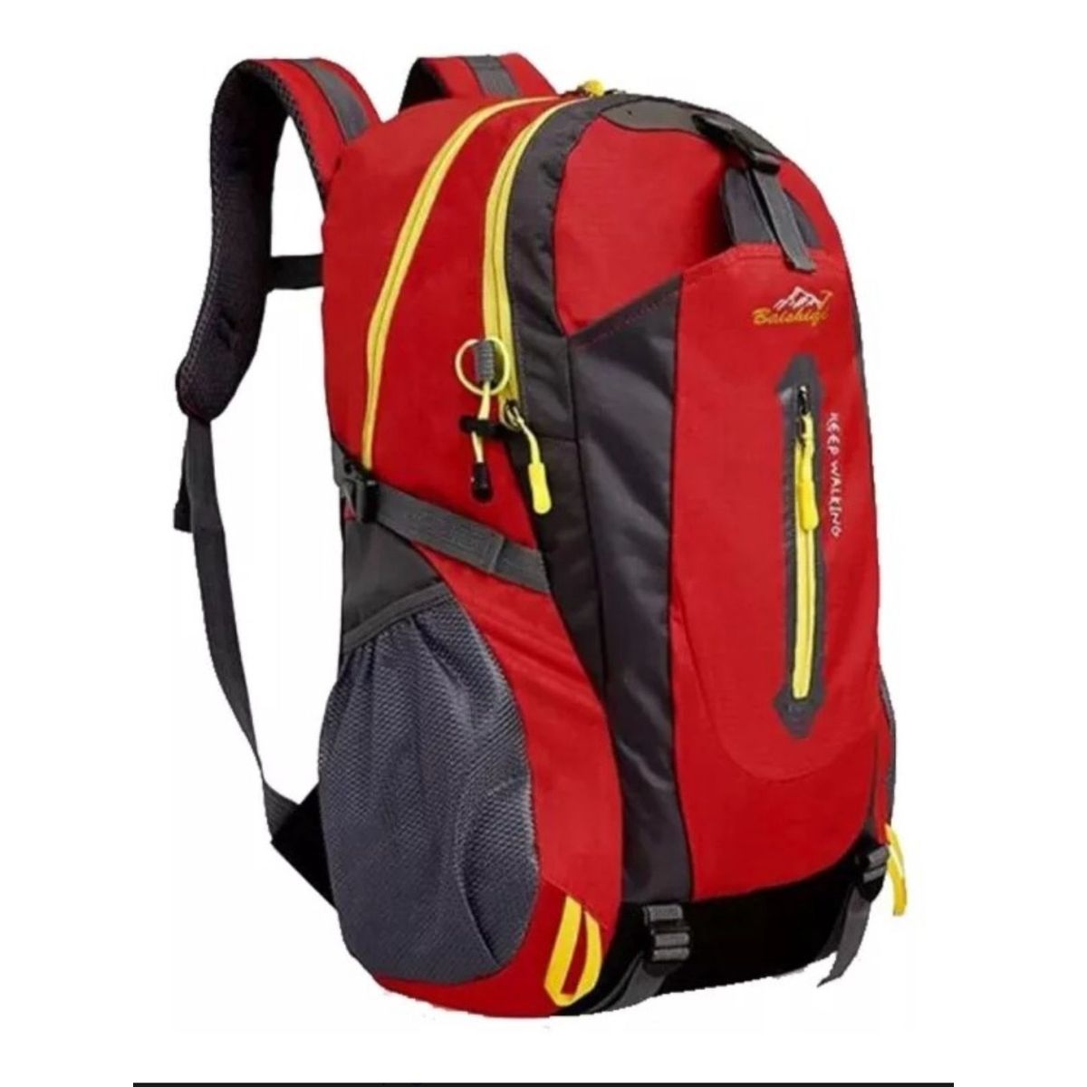 GENERICO - Mochila Rojo Tracking Deporte 35 Litros Impermeable