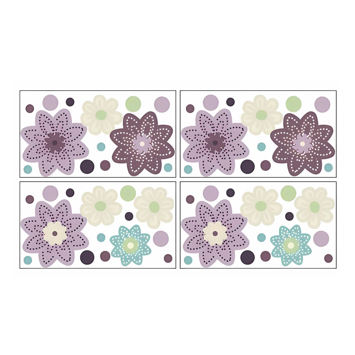 NOJO - Autoadhesivos Decoración de muros Plum Dandi