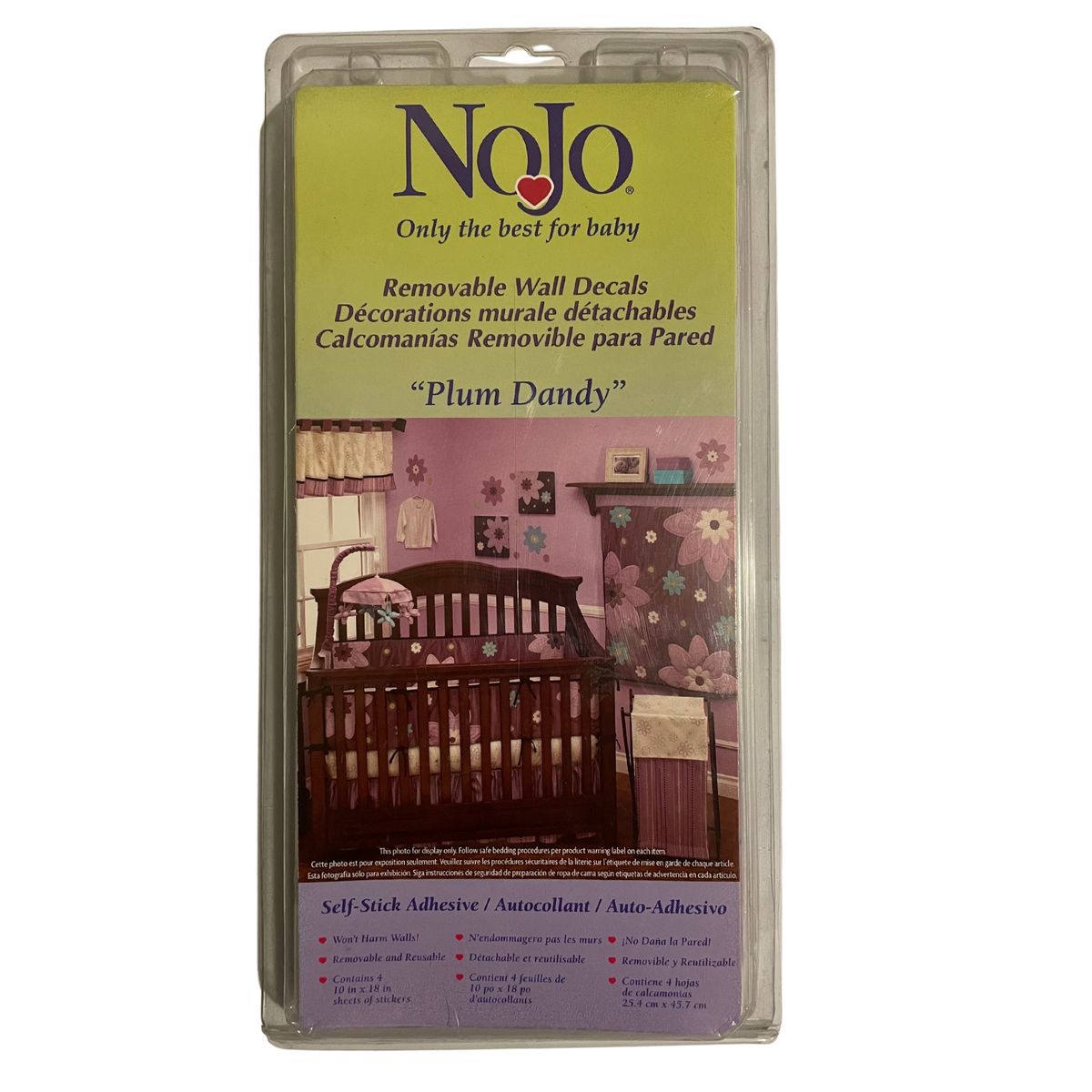 NOJO - Autoadhesivos Decoración de muros Plum Dandi