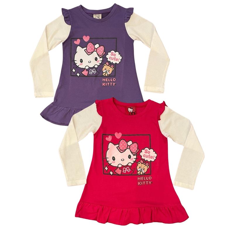 HELLO KITTY - Pack 2 Poleras Niña Hello Kitty