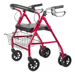 U BUY - Burrito Andador Ortopedico Plegable 4 Ruedas Frenos Asiento
