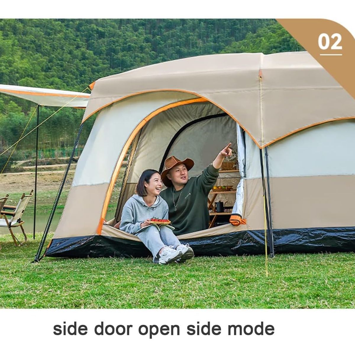 AFVENTURA - Carpa Tienda Familiar 10-12 Personas Impermeable