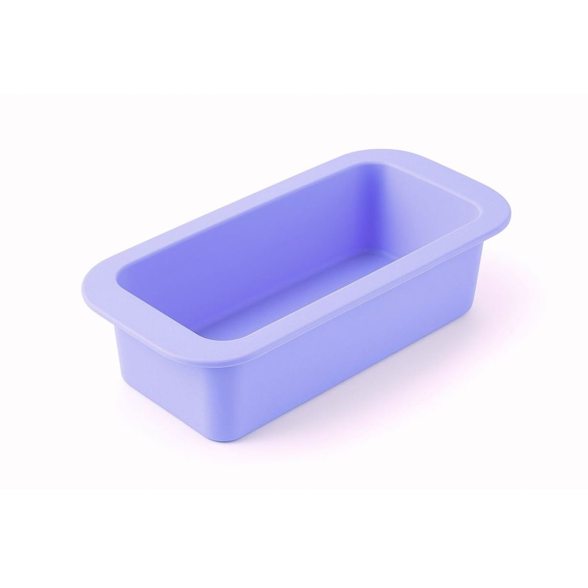 GENERICO - Molde De Silicona Queque Rectangular Lila Para Hornear Pan