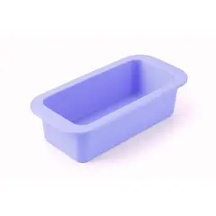 GENERICO - Molde De Silicona Queque Rectangular Lila Para Hornear Pan