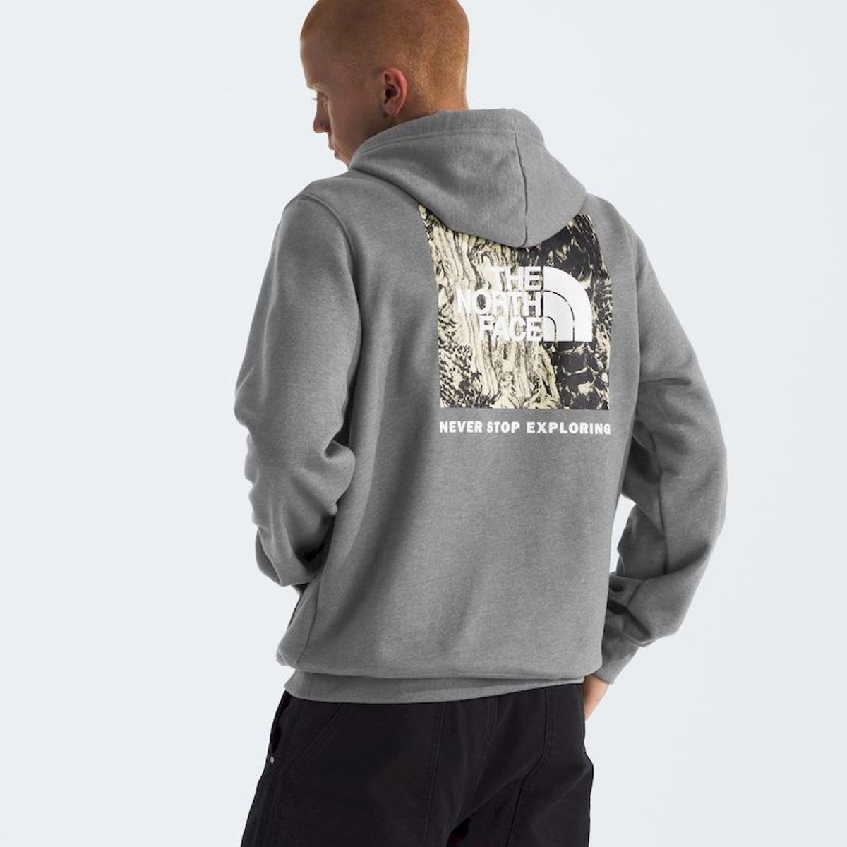 THE NORTH FACE - Poleron Lunar New Year Snake Print Hoodie Hombre - Gris