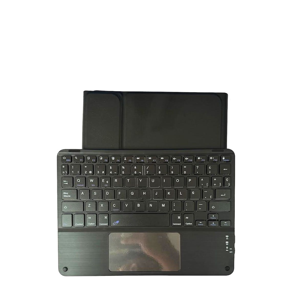 JOIGO - Funda con Teclado Español Touchpad  Para iPad A16 11th G Negro