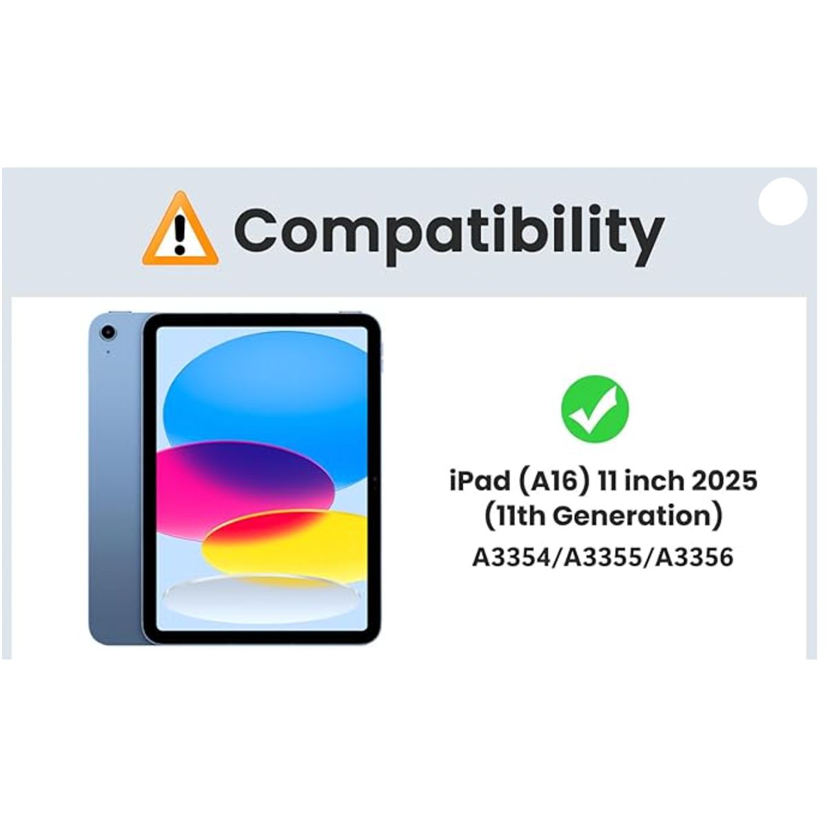 JOIGO - Funda con Teclado Español Touchpad  Para iPad A16 11th G Negro