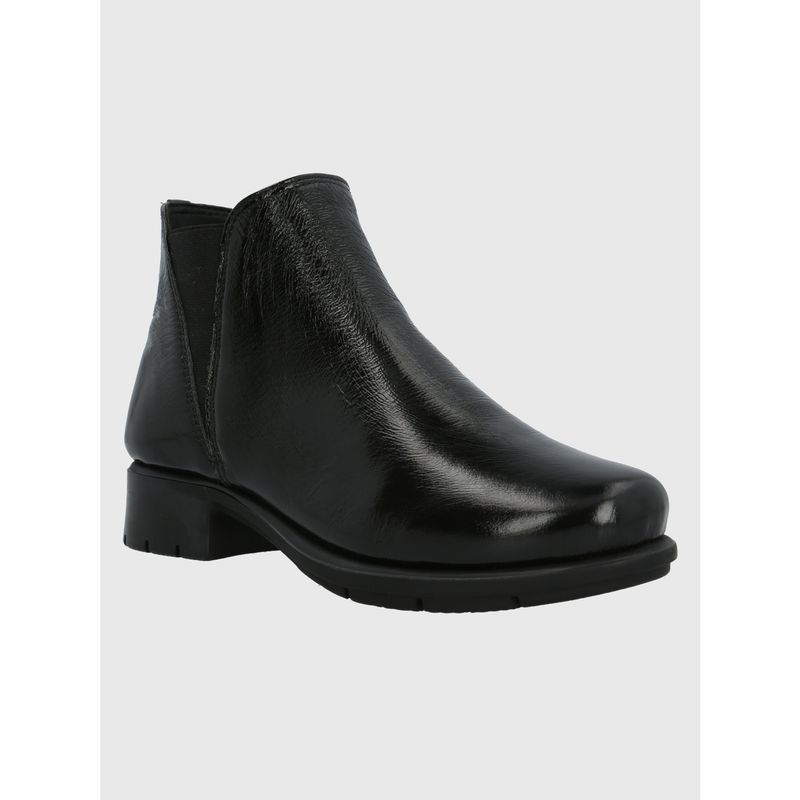 HUSH PUPPIES - Botín Cuero Mujer Maverick Negro HUSH PUPPIES