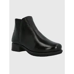 HUSH PUPPIES - Botín Cuero Mujer Maverick Negro