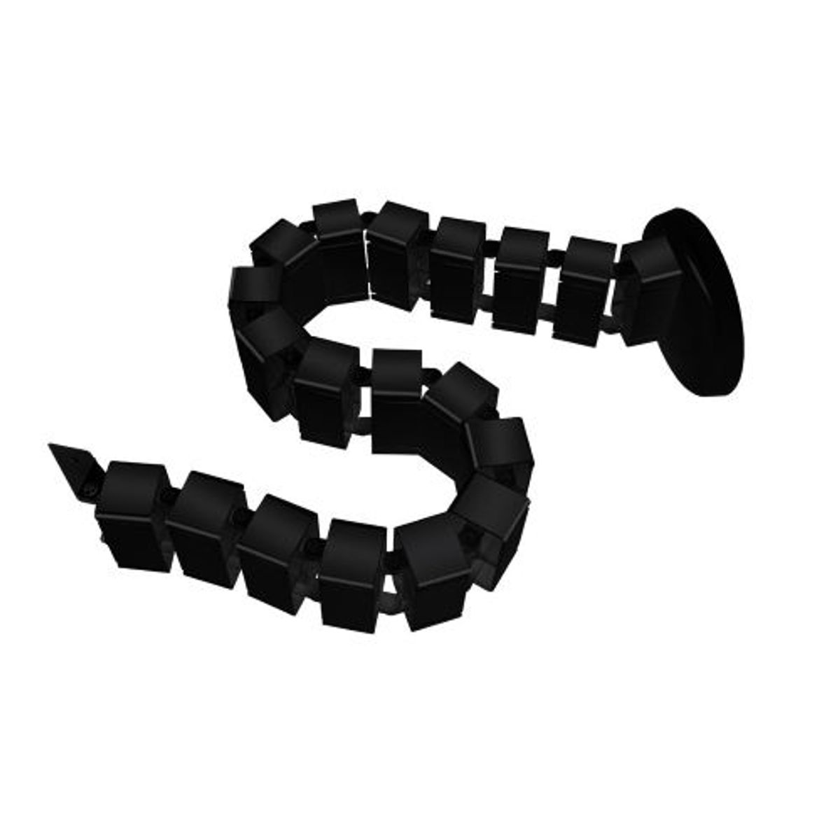 ERGOSTORE - Columna Cubre Cables Negra 128 cm Organizador Pasacables Oficina Hogar