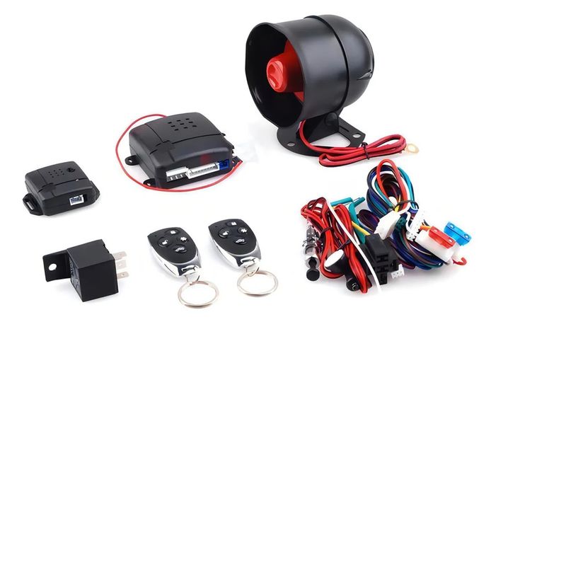 GENERICO - Alarma De Auto Sistema Robos Seguridad 2 Mandos