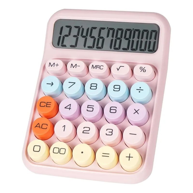 GENERICO - Calculadora Escritorio Teclado Mecánico Kawaii Colores