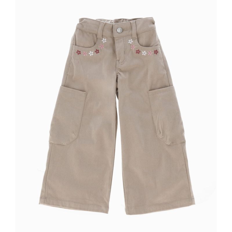 4KIDS - Pantalón niña cargo beige 4 Kids