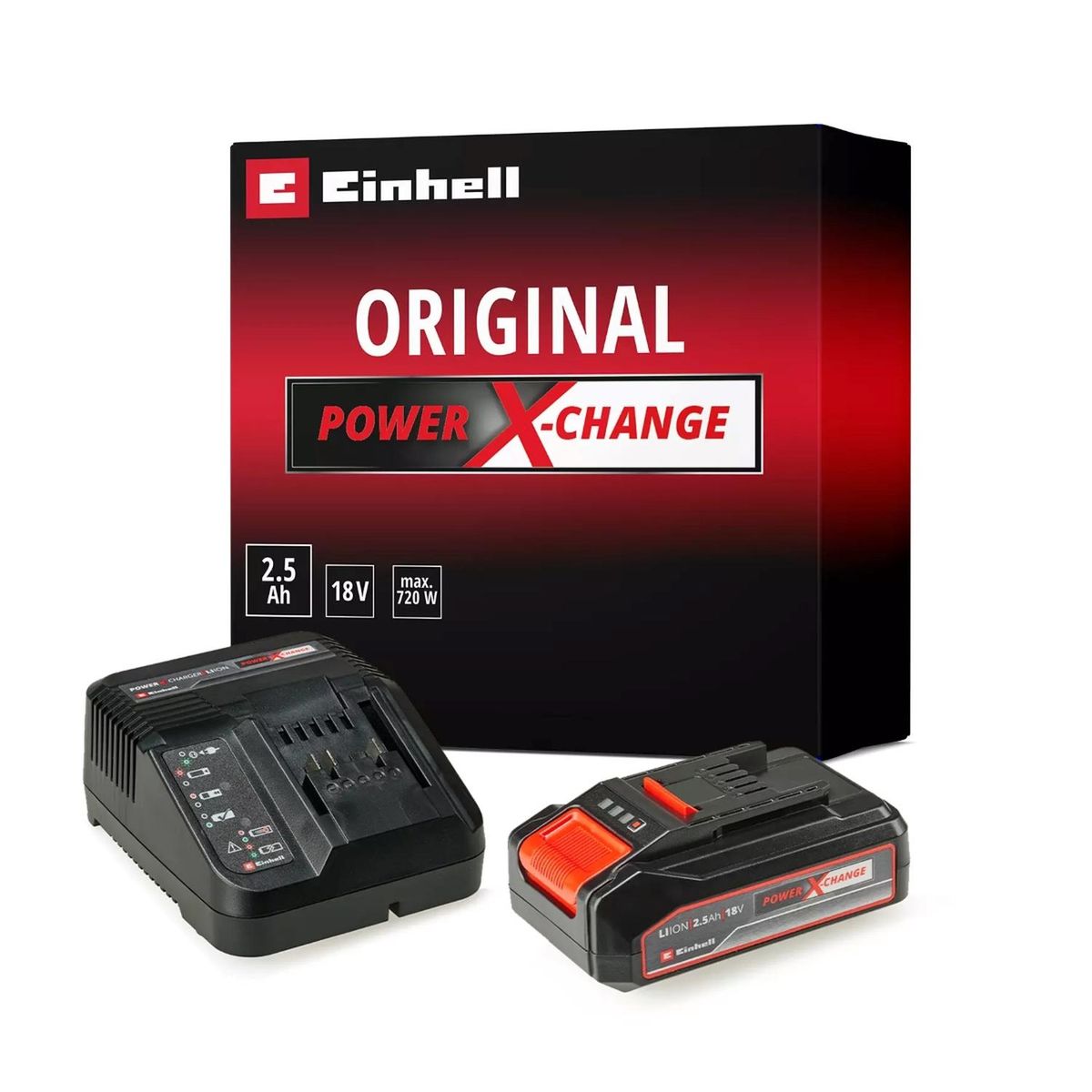 EINHELL - Kit Starter Bateria 2.5Ah. + Cargador Pxc Einhell