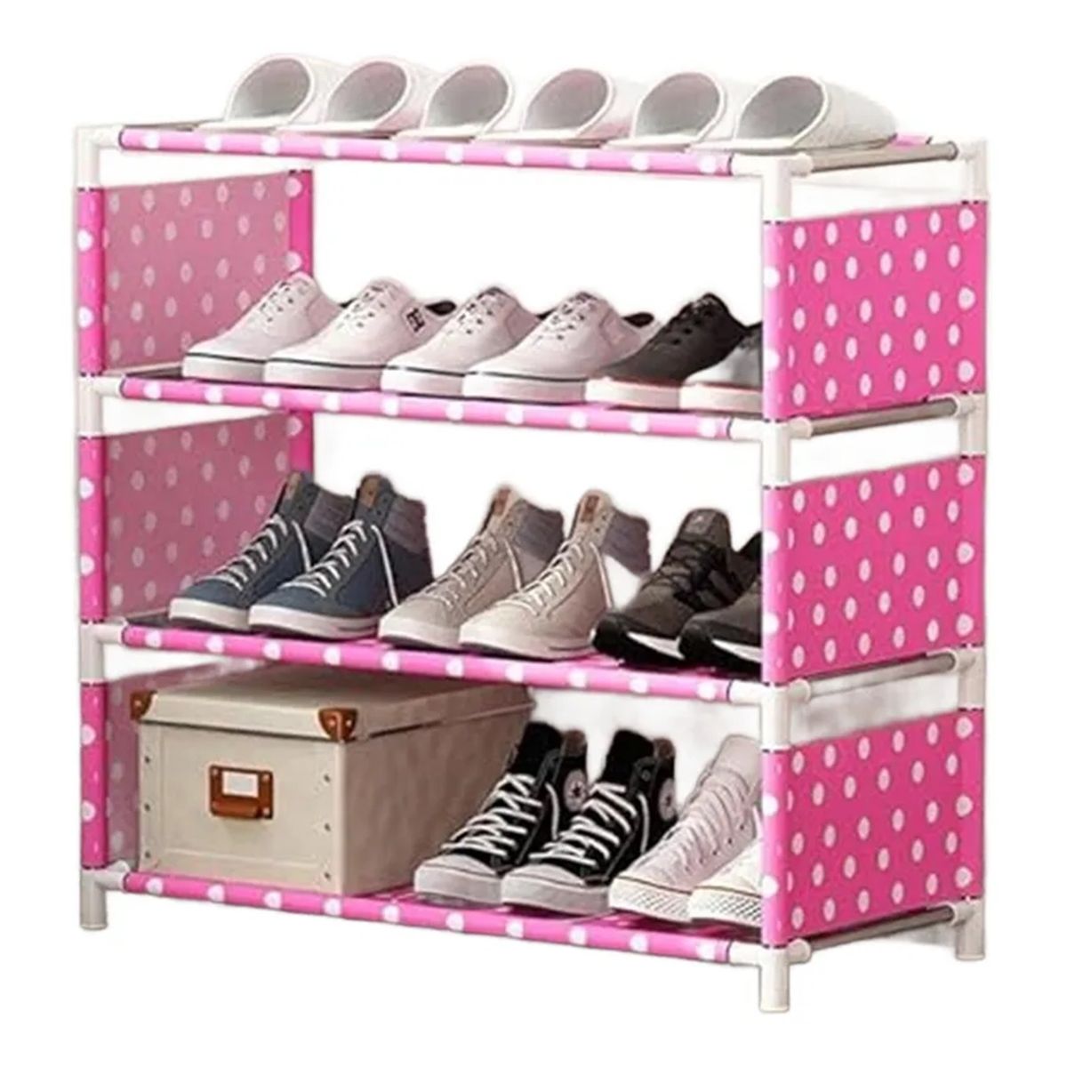 GENERICO - Zapatero Armable 4 Niveles Organizador De Zapato Resistente