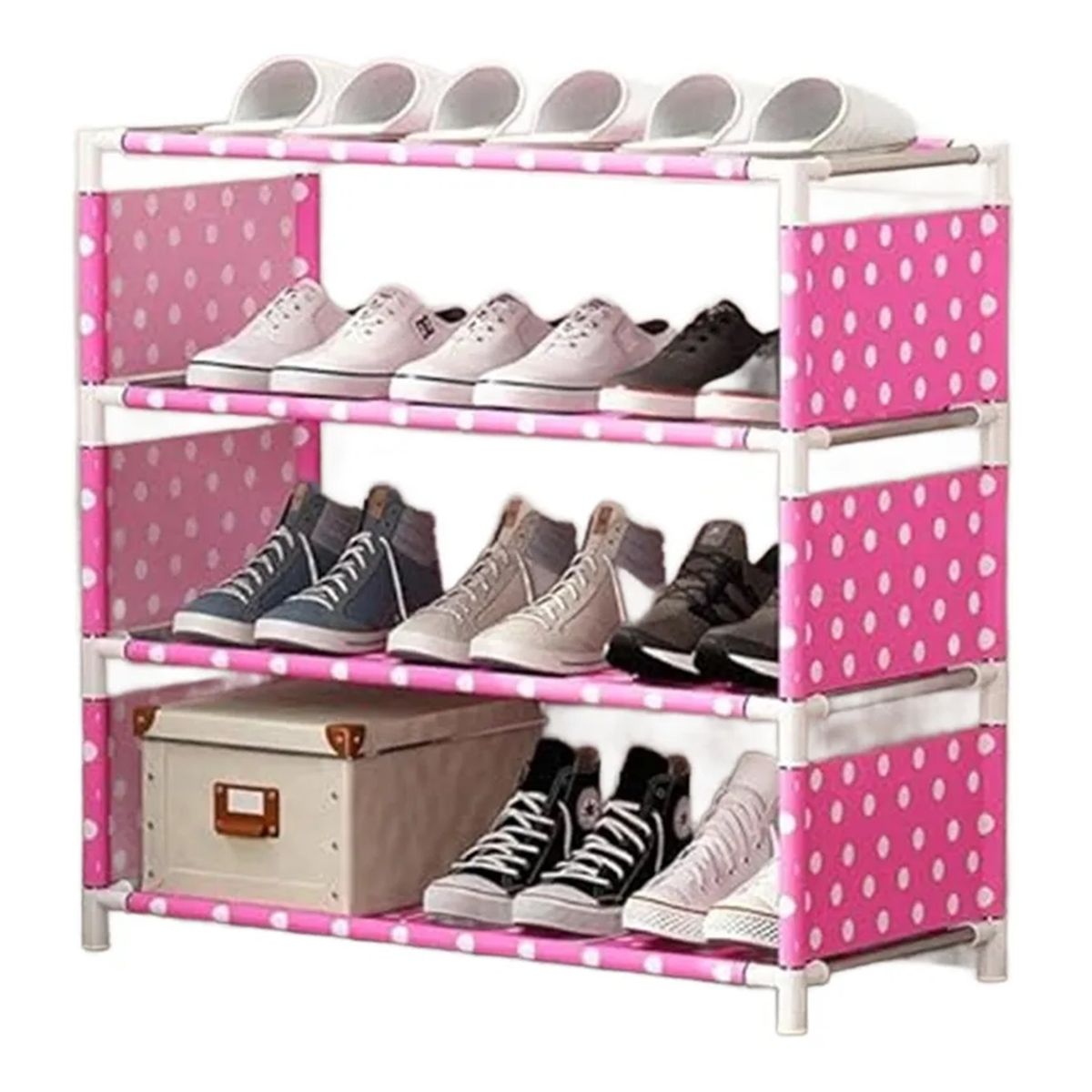 GENERICO - Zapatero Armable 4 Niveles Organizador De Zapato Resistente