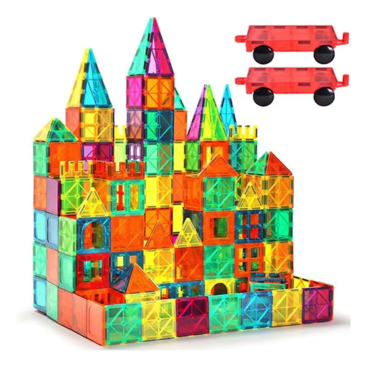 MUNDO MAGIA - Set 112 Bloques Magnéticos Para Construir Formas Variadas 3D