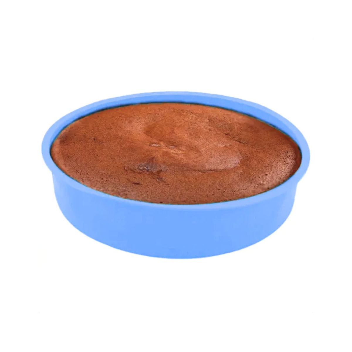 GENERICO - Molde De Silicona Redondo Azul Para Tortas Y Queques 26cm