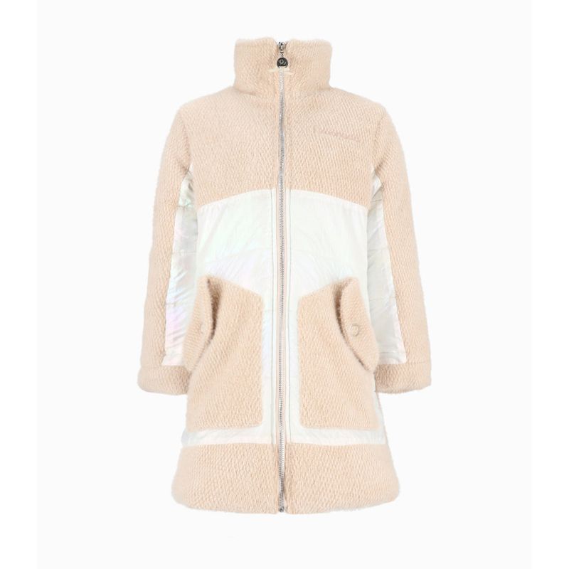 LIMONADA - Chaqueta niña metalizada beige Limonada