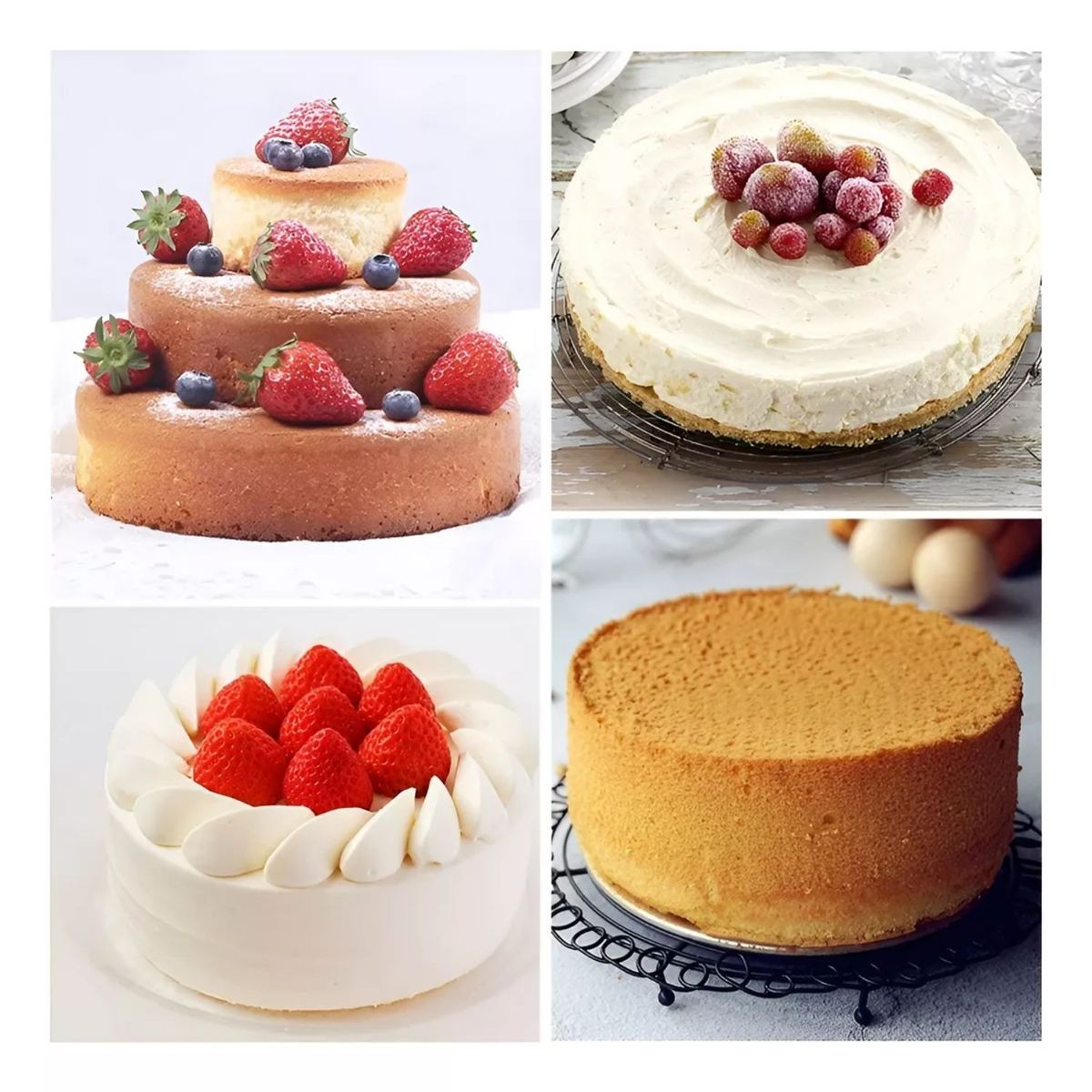 GENERICO - Molde De Silicona Redondo Turquesa Para Tortas Y Queques 24cm.