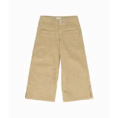 4KIDS - Pantalón niña con flores beige 4 Kids