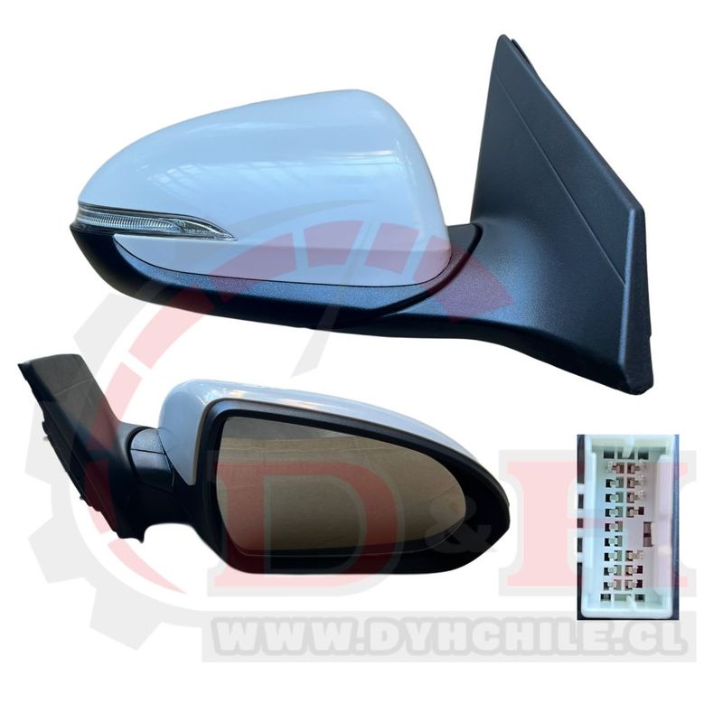 GENERICO - Espejo derecho C-señalizador HYUNDAI Elantra 2017-2020 F2