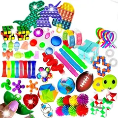 MUNDO MAGIA - Set 62 Fidget Toy Juguete Sensorial Anti Estrés Para Niños