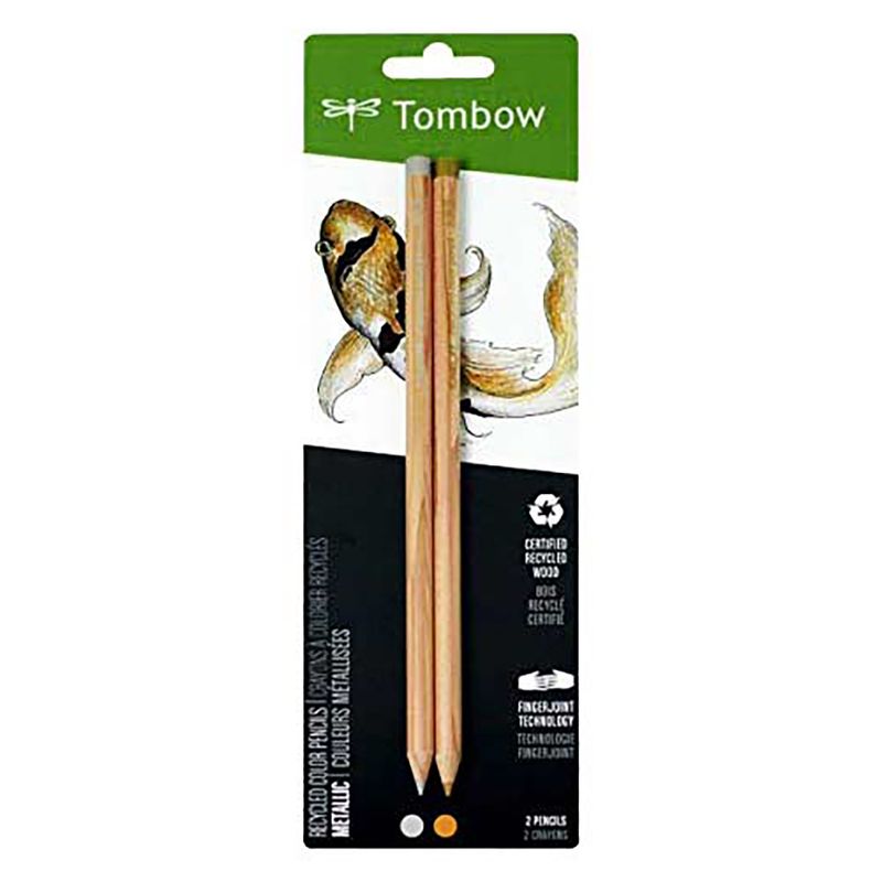 TOMBOW - Set Lápices Color Recycled Tombow 2 Colores Metalicos