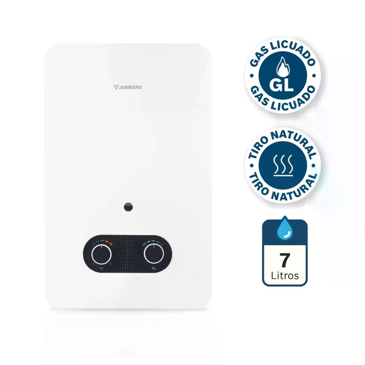 JUNKERS - CALEFON JUNKERS GAS LICUADO 7 L IONIZADO HYDROBASE 1500