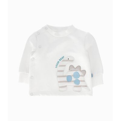 Imagen 2 del producto Buzo recién nacido con dinosaurio blanco