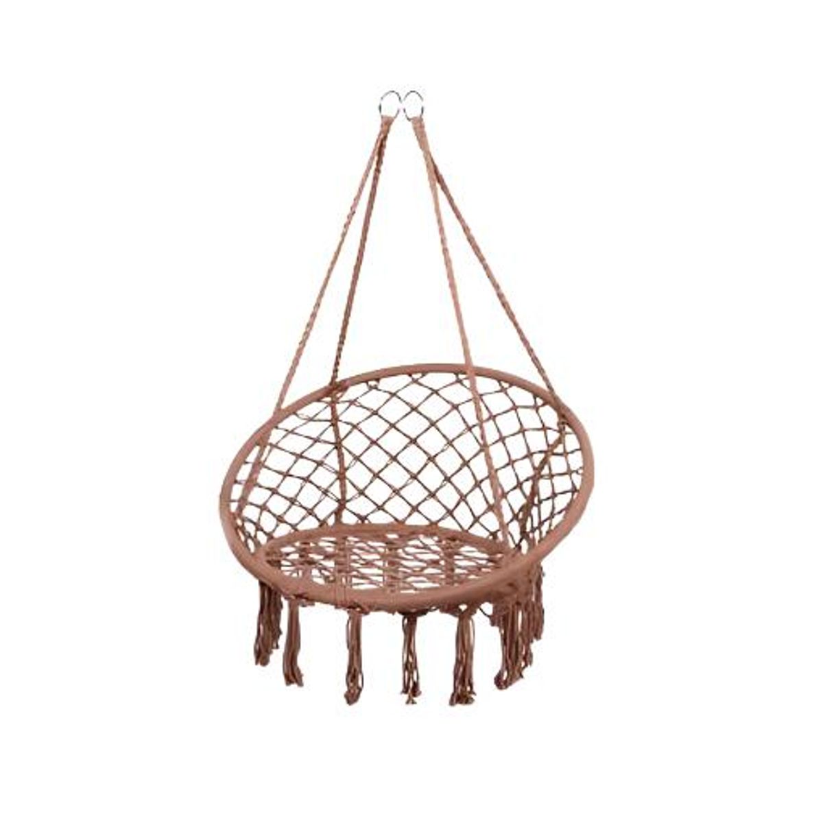 GENERICO - Silla Colgante Muna Tejida Café Tipo Columpio Decorativa