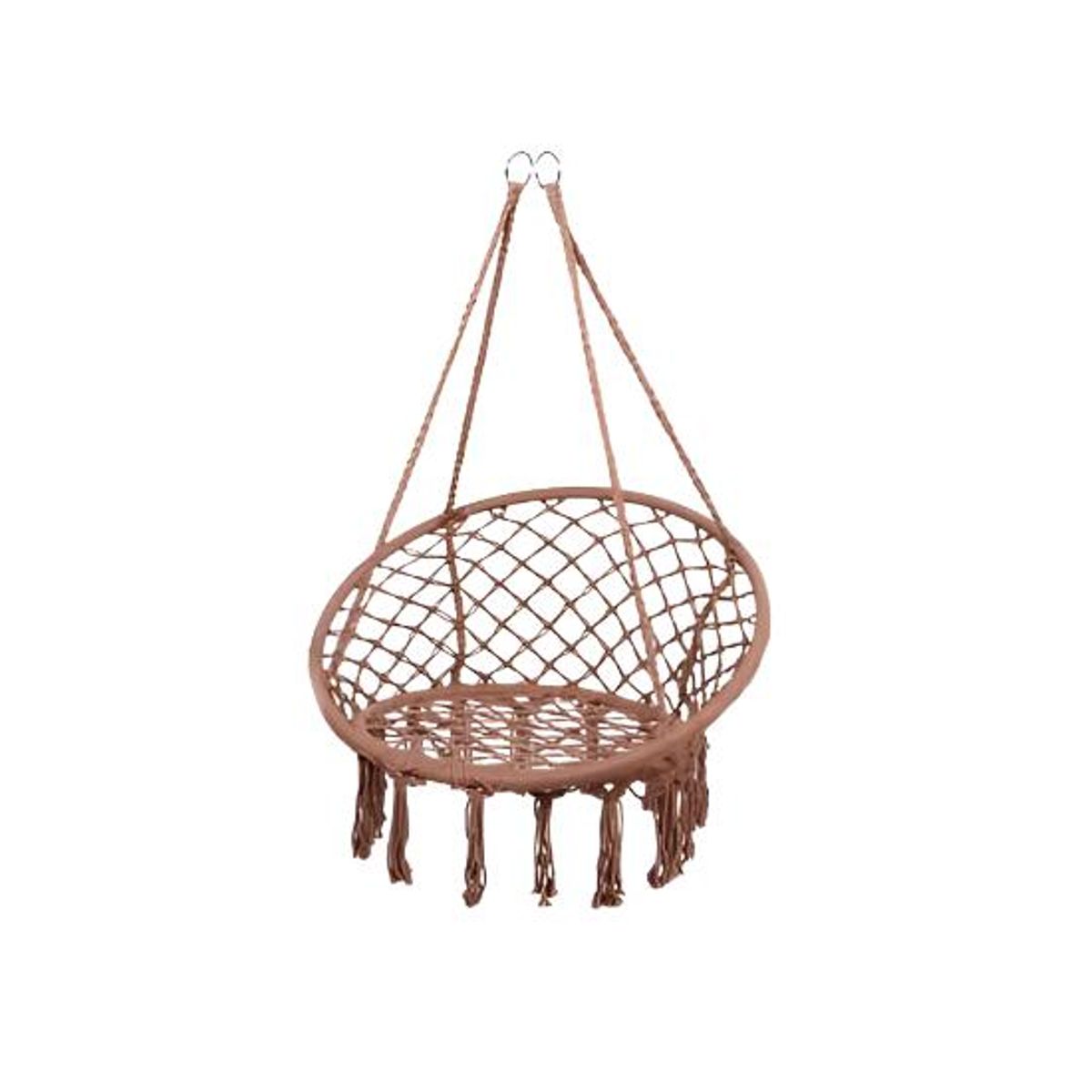GENERICO - Silla Colgante Muna Tejida Café Tipo Columpio Decorativa
