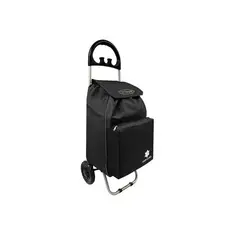 GENERICO - Carrito de compras plegable 47 L color negro