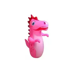 GENERICO - Mono porfiado inflable dinosaurio rosado