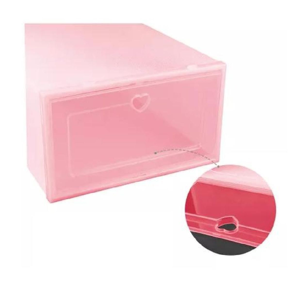 GENERICO - 10 piezas zapateras organizadoras rosadas