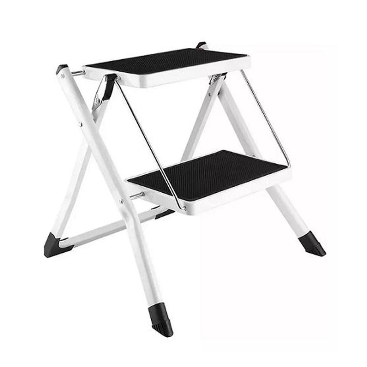 GENERICO - Escalera plegable ultra compacta color blanco