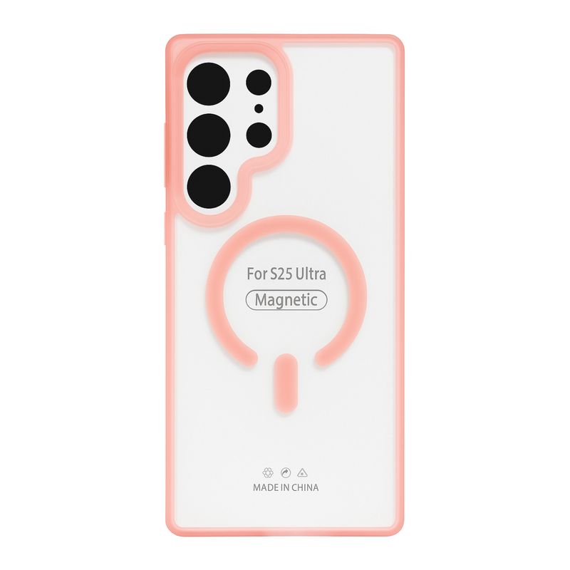 JOIGO - Carcasa Para Samsung S25 Ultra Matte Magsafe Rosado.