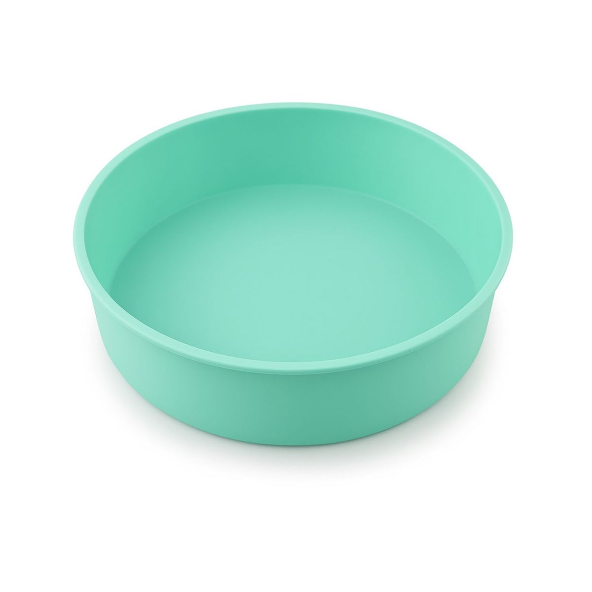 GENERICO - Molde De Silicona Redondo Turquesa Para Tortas Y Queques 20cm